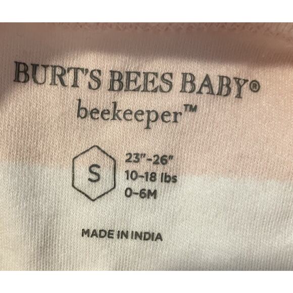 Burt's Bees Baby Beekeeper Sleepsack Ruby Organic Cotton Swaddle Small 0-6M - Picture 3 of 4